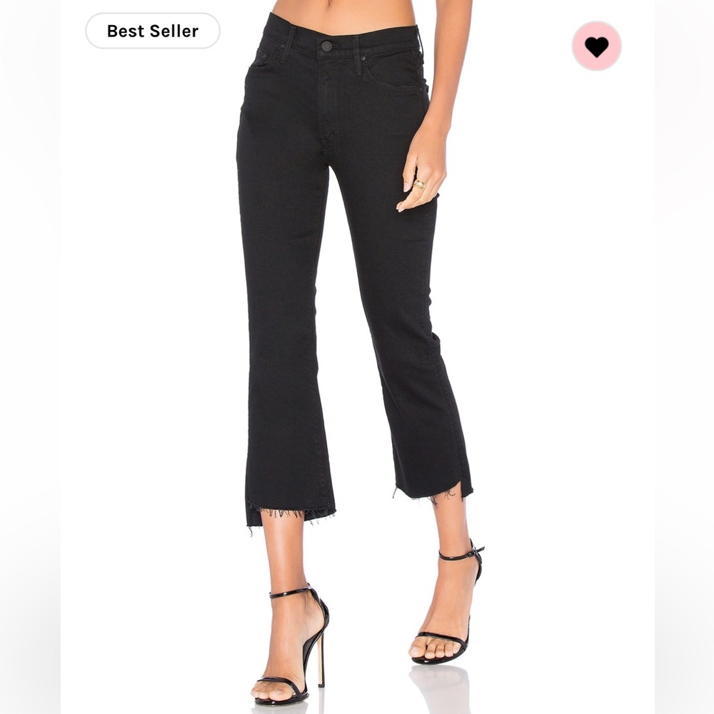 Mother Insider Crop Step Fray Size 28